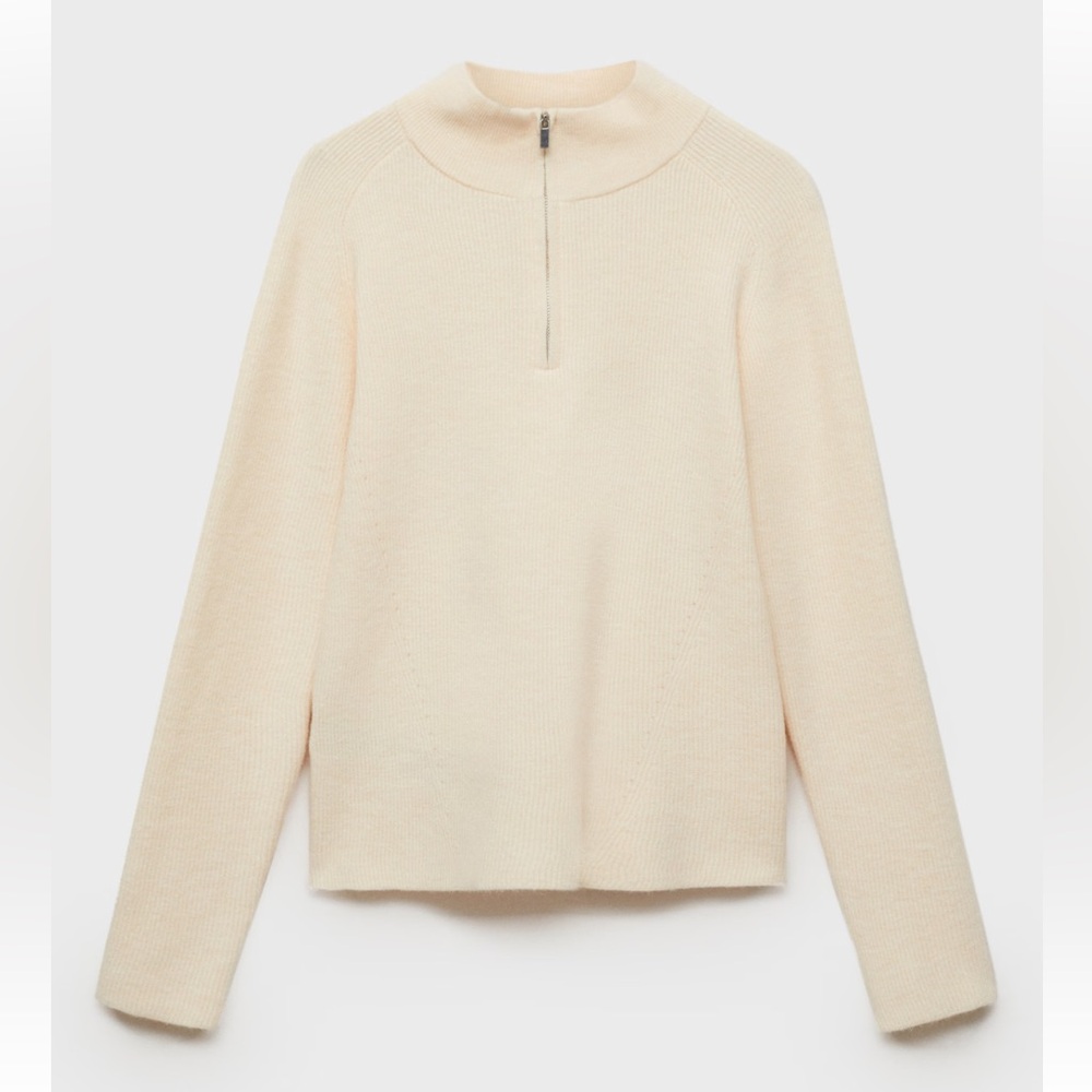 Chic Cream Midi Sweater
